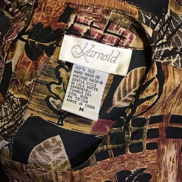 Vintage 90s leaves top - Picture 2 of 7